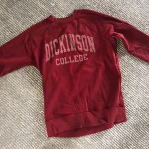 Oversized comfy college sweatshirt